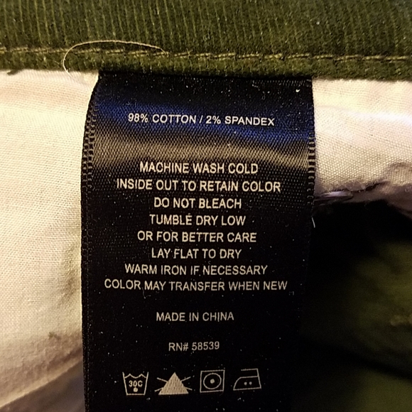 Kut from the Kloth MOSS Green courduroy jeans - Picture 8 of 8